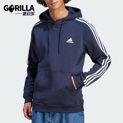 阿迪达斯男士宽松复古连帽卫衣
