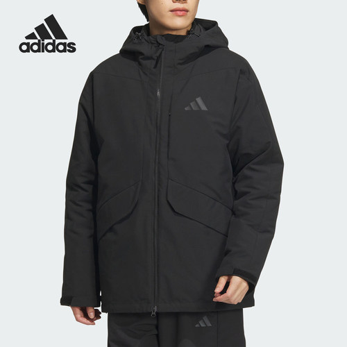 Adidas/阿迪达斯正品新款男士保暖三合一鸭绒羽绒服JY4215