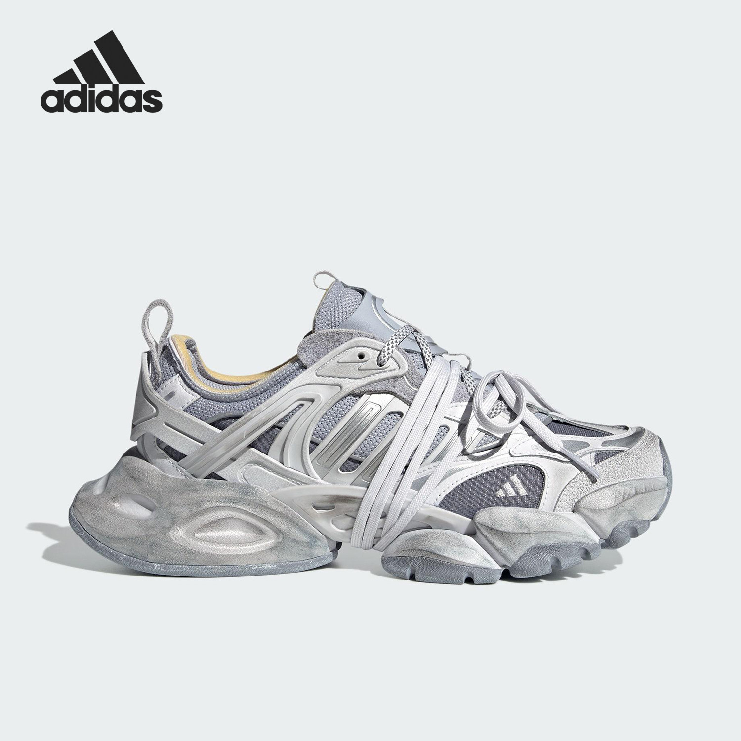 Adidas/阿迪达斯正品XLG RUNNER男女同款厚底低帮运动鞋JR9633