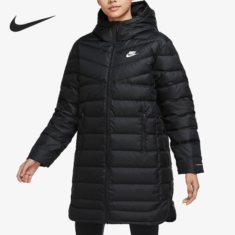 耐克女子中长款运动羽绒服