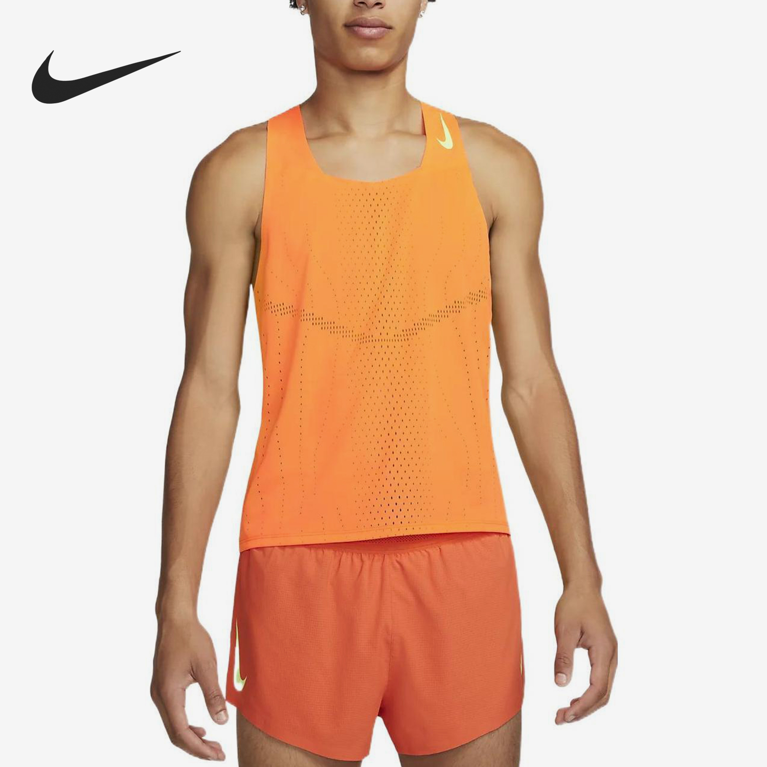 耐克男士跑步训练背心T恤