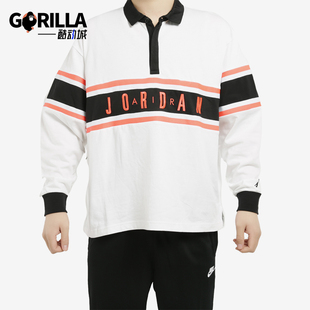 时尚 JORDAN男士 休闲针织运经典 动长袖 100 Nike T恤BQ5670 耐克正品