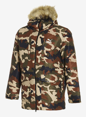 彪马时尚运动保暖男子棉服正品