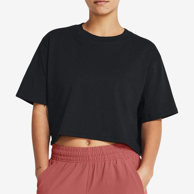 UA/安德玛正品Campus Boxy Crop SS女士短款短袖T恤1383681-001,运动服/休闲服装,运动T恤,淘宝优惠券,粉丝福利购,淘宝优惠卷