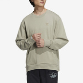 运动侧排扣圆领卫衣 三叶草男子秋季 IC8143 阿迪达斯正品 Adidas