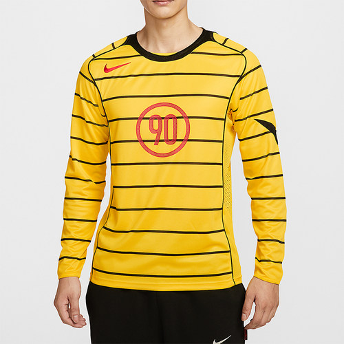 Nike/耐克正品2025秋季款男耐穿足球T恤针织条纹上衣IM6316-719