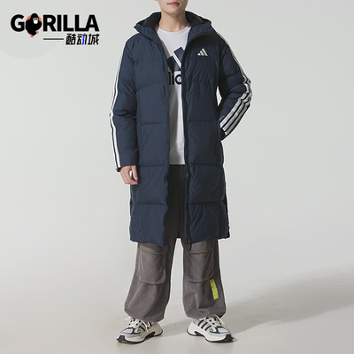 Adidas/阿迪达斯正品2025冬季款男士日常连帽保暖羽绒服KC2499