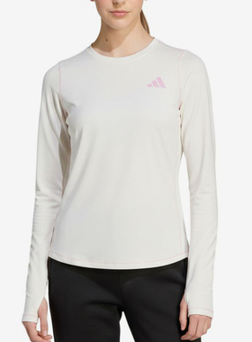 Adidas/阿迪达斯正品圆领长袖儿童吸汗速干经典简约休闲T恤KS0287