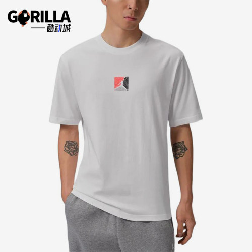 Nike/耐克正品JORDAN新款男白色印花圆领经典短袖T恤IF3065-100