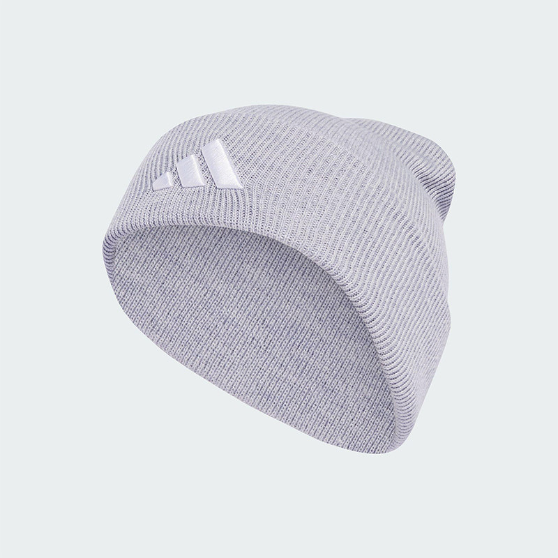 Adidas/阿迪达斯正品NEW LOG BEA CUF男女经典保暖针织帽JX5746