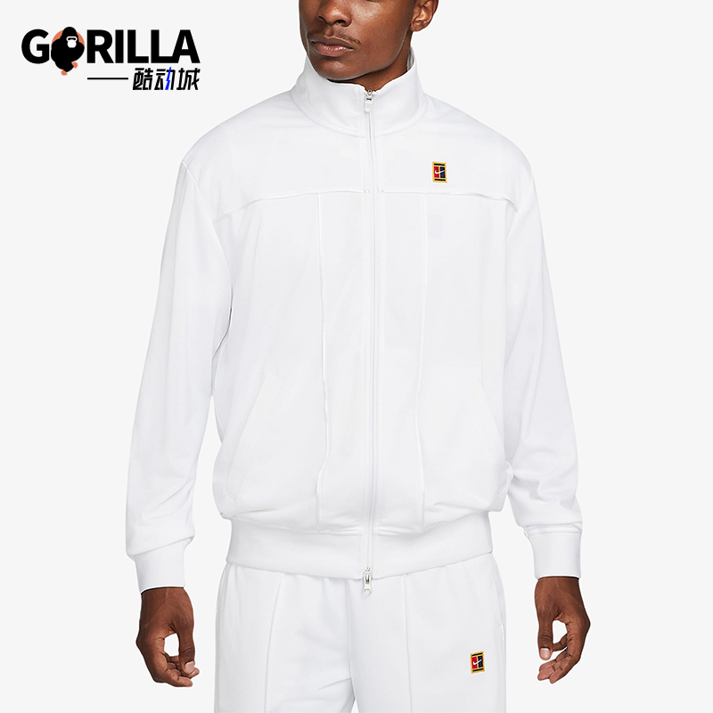 Nike/耐克正品新款男士加绒网球运动针织经典夹克外套DC2566-100