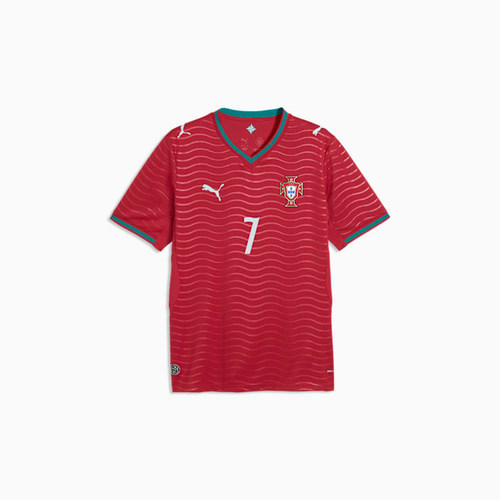 Puma/彪马正品2026春季款男士V领套头耐穿经典足球短袖788141-77