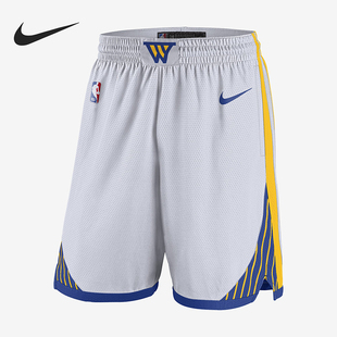 Nike/耐克正品金州勇士队NBA男士轻盈透气运动短裤FQ4108-100