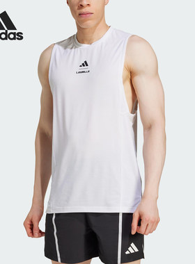 Adidas/阿迪达斯正品M LM G TK男士运动修身健身T恤背心JJ1434