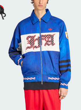 Adidas/阿迪达斯正品三叶草男士休闲翻领保暖双向拉链棉服HY5065