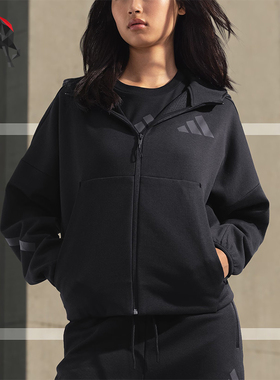 Adidas/阿迪达斯正品W Z N E  FZ女士运动训练休闲外套JE7848