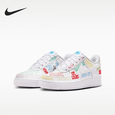 Nike/耐克正品AIR FORCE 1 GS女子大童经典运动板鞋IO9739-100