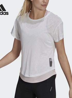 Adidas/阿迪达斯正品春季女子透气短袖短袖运动T恤 H32566