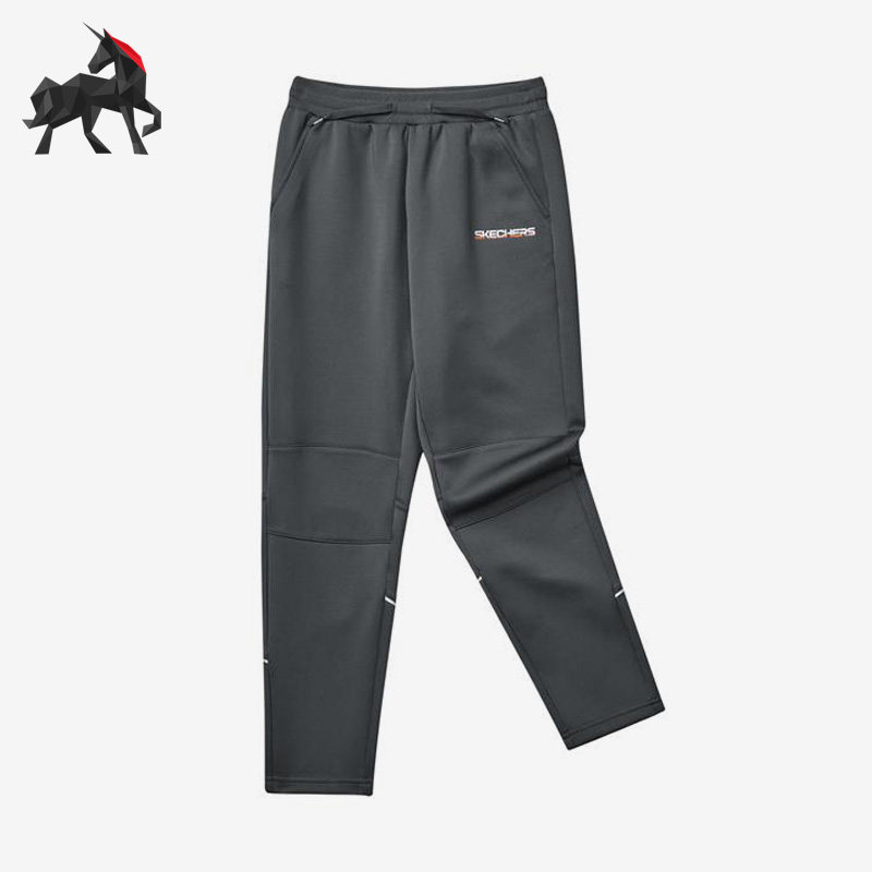 Skechers/斯凯奇正品秋季儿童运动简约舒适休闲针织长裤 P322K045