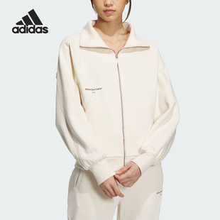 新款 Adidas 冬季 女子时尚 阿迪达斯官方正品 加绒运动外套IX6793