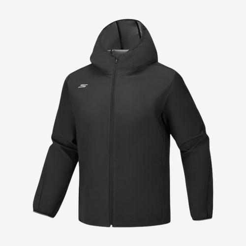 Skechers斯凯奇正品舒适运动系列男连帽透气夹克P126M021-0018