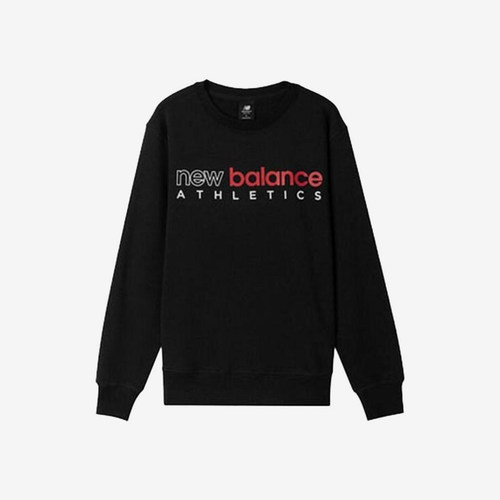 New Balance/NB正品新款男子经典休闲运动圆领长袖T恤AMT01577-BK