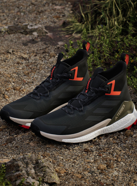Adidas/阿迪达斯正品TEREXTEREX空新款黑橙色经典越野跑鞋IH0669