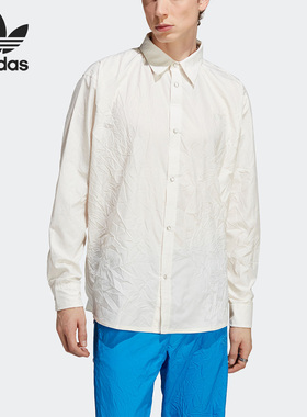 Adidas/阿迪达斯官方正品三叶草男子春季新款运动长袖衬衫IA2437
