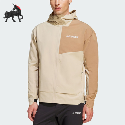 Adidas/阿迪达斯正品MT SOSH JA男士拼接户外徒步运动外套JM0618