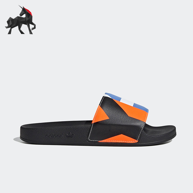 Adidas/阿迪达斯正品三叶草男女轻便户外经典休闲时尚拖鞋FW9743