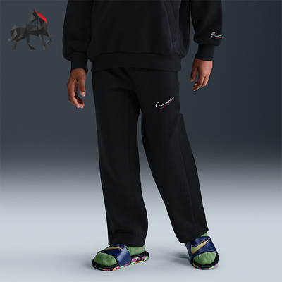Nike/耐克正品秋冬大童运动加绒宽松经典针织休闲长裤HV0507-010