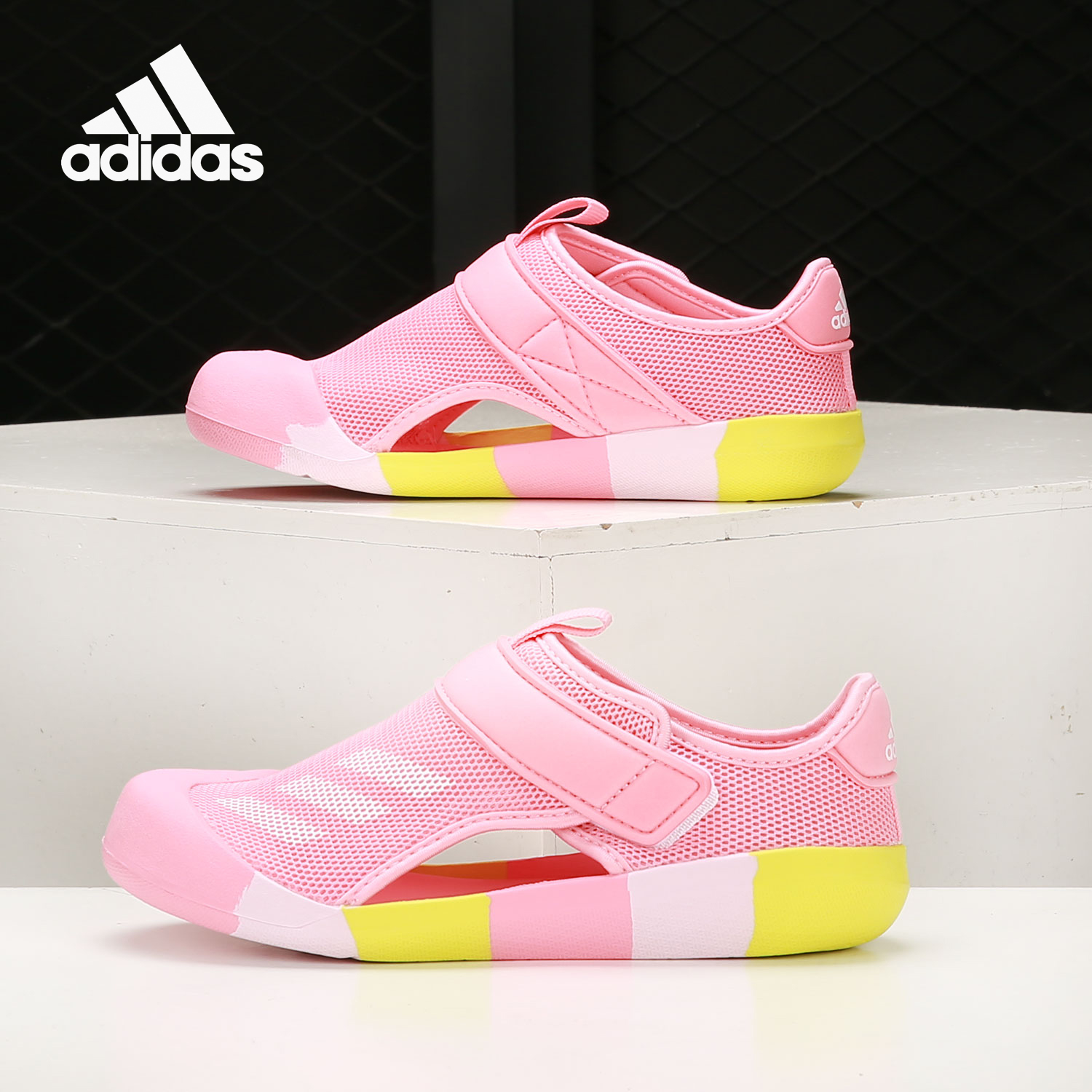 Adidas/阿迪达斯正品 RUNNING KIDS 大童舒适沙滩凉鞋 GX5108