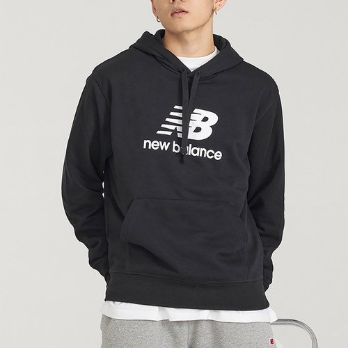 New Balance/NB正品2025新款男子经典复古连帽卫衣AMT31537-BK