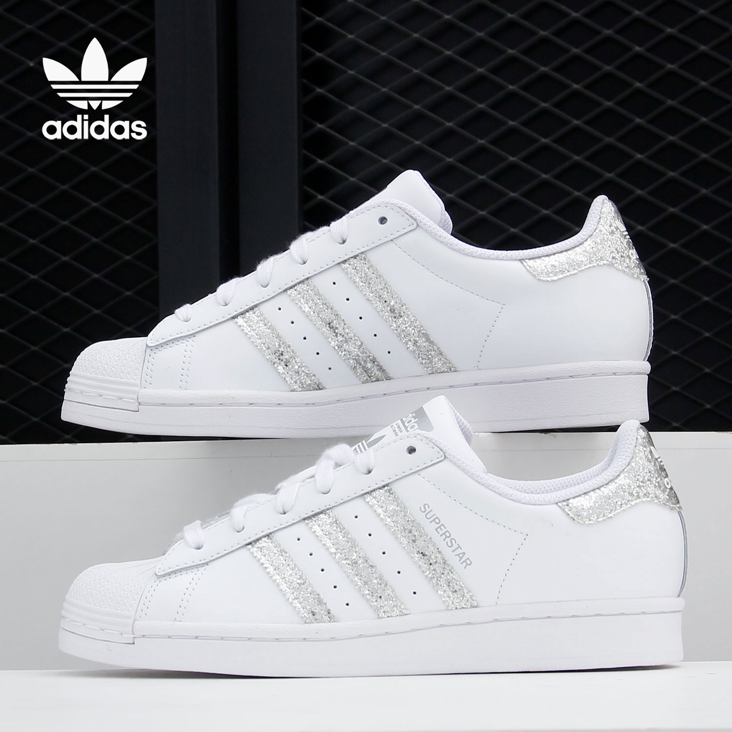 Adidas/阿迪达斯正品三叶草SUPERSTAR 男女经典贝壳头板鞋 