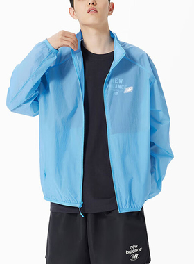 New Balance/NB正品户外男士薄款运动休闲梭织外套AMJ32371-BOO