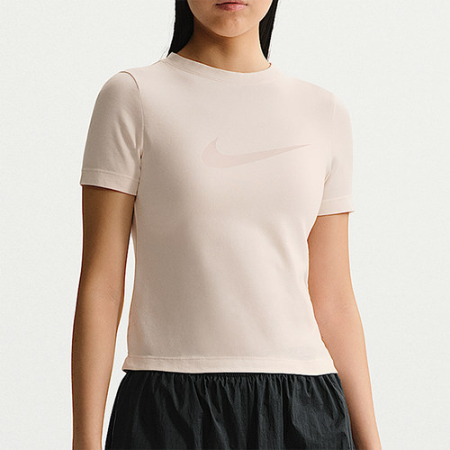 Nike/耐克正品Sportswear女士圆领透气修身经典短袖T恤IO1517-103
