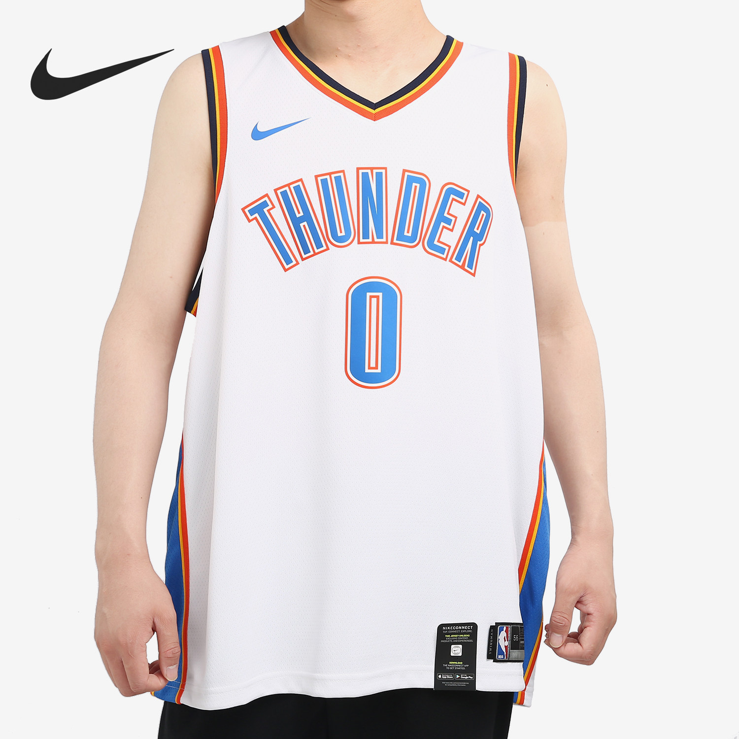 Nike/耐克正品俄克拉荷马城雷霆队SW NBA CONNECTED 男球衣864437