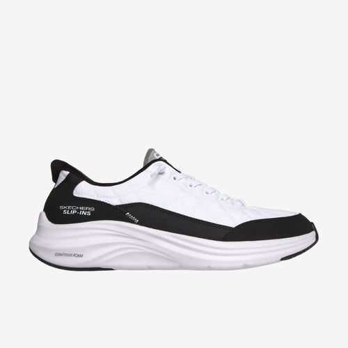 Skechers斯凯奇正品CONTOUR FOAM男一脚蹬运动休闲鞋233299-WBK