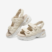 凉鞋 小奶熊夏透气厚底魔术贴女子沙滩鞋 斯凯奇正品 Skechers