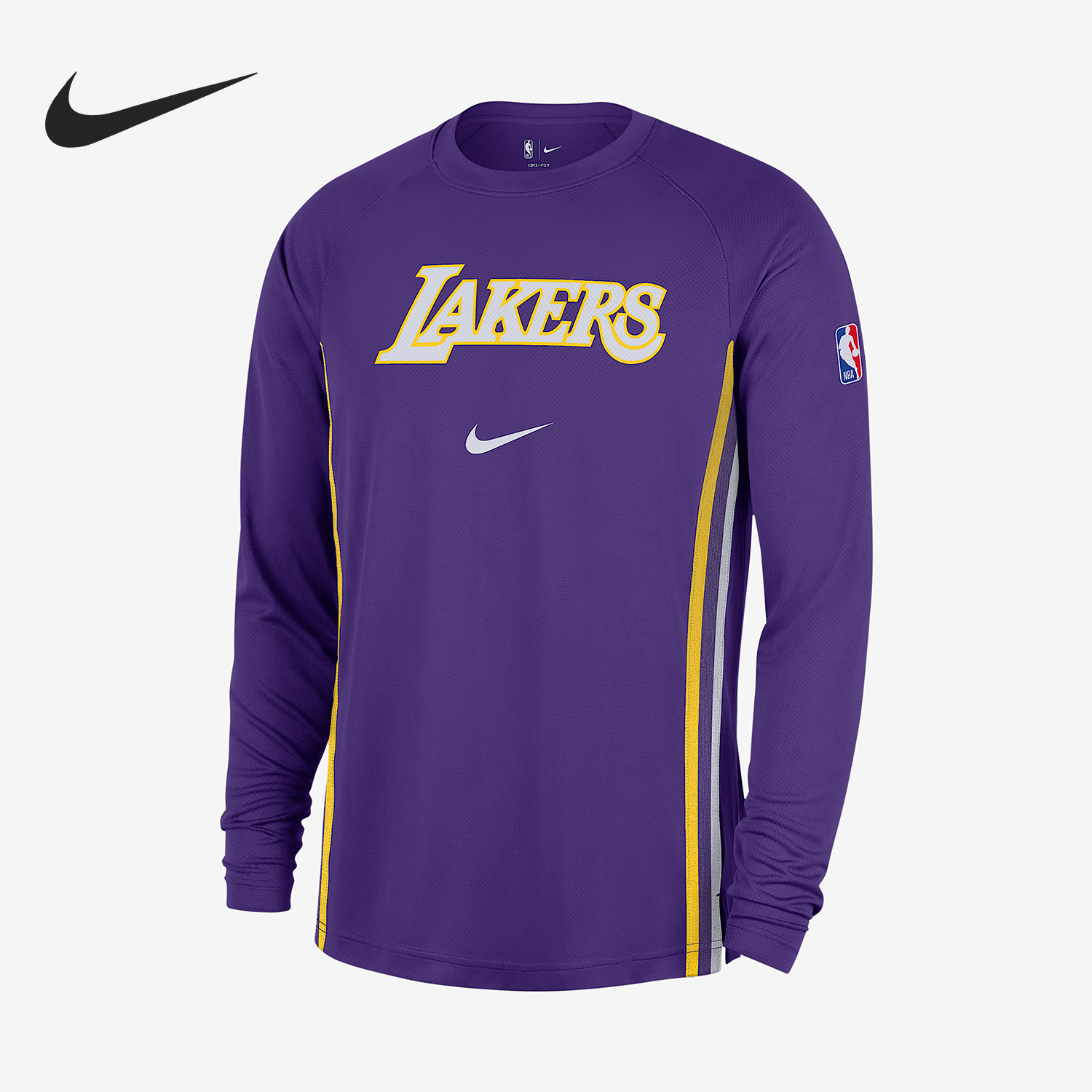 Nike/耐克正品Dri-FIT男士透气套头训练针织篮球长袖HM7019-504