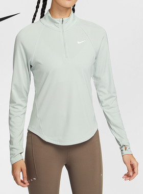 Nike/耐克官方正品Dri-FIT女士跑步半拉链训练长袖T恤HV2843-034