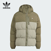 运动休闲连帽羽绒服HZ0682 三叶草男士 Adidas 阿迪达斯正品