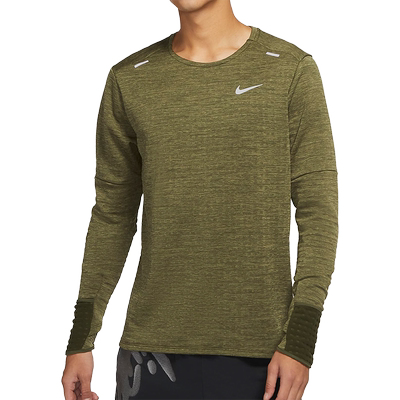 耐克男子加绒保暖跑步上衣