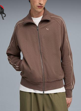 Puma/彪马正品2025秋季款男士翻领针织休闲日常运动外套632327-41