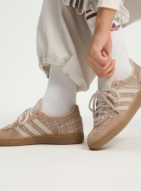 Adidas/阿迪达斯正品三叶草女士休闲系带低帮耐磨运动板鞋JR4504