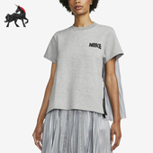 T恤CV5716 Nike 圆领短袖 Sacai女士后背褶皱拼接经典 063 耐克正品