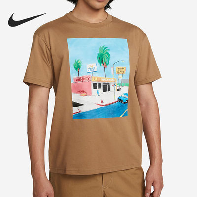 Nike/耐克官方正品夏季新款男子卡通涂鸦运动短袖上衣DR7766-258