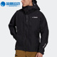 户外连帽夹克 Adidas GM4819 TEX 防风男子时尚 阿迪达斯正品 GORE