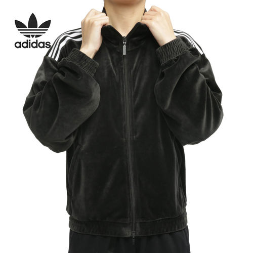 Adidas/阿迪达斯正品VELVET TRACKTOP女子宽松运动夹克外套FL0057