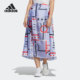 新款 当季 女子缎面印花运动半身裙H09675 阿迪达斯正品 Adidas